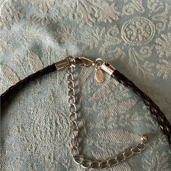 🦌 New Chico's Blue and Silver Beaded Necklace - Picture 5 of 5